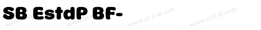 SB EstdP BF字体转换